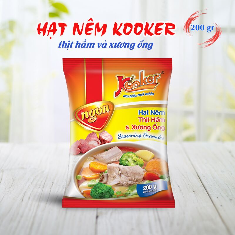 SKU_Hạt nêm Kooker thịt hầm và xương ống 200gr